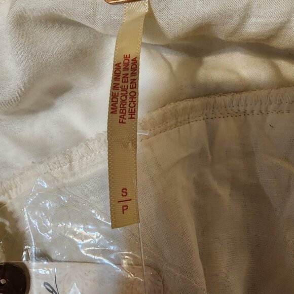 Free People Heartland mini dress NWT White Small missing one lace - Picture 13 of 15